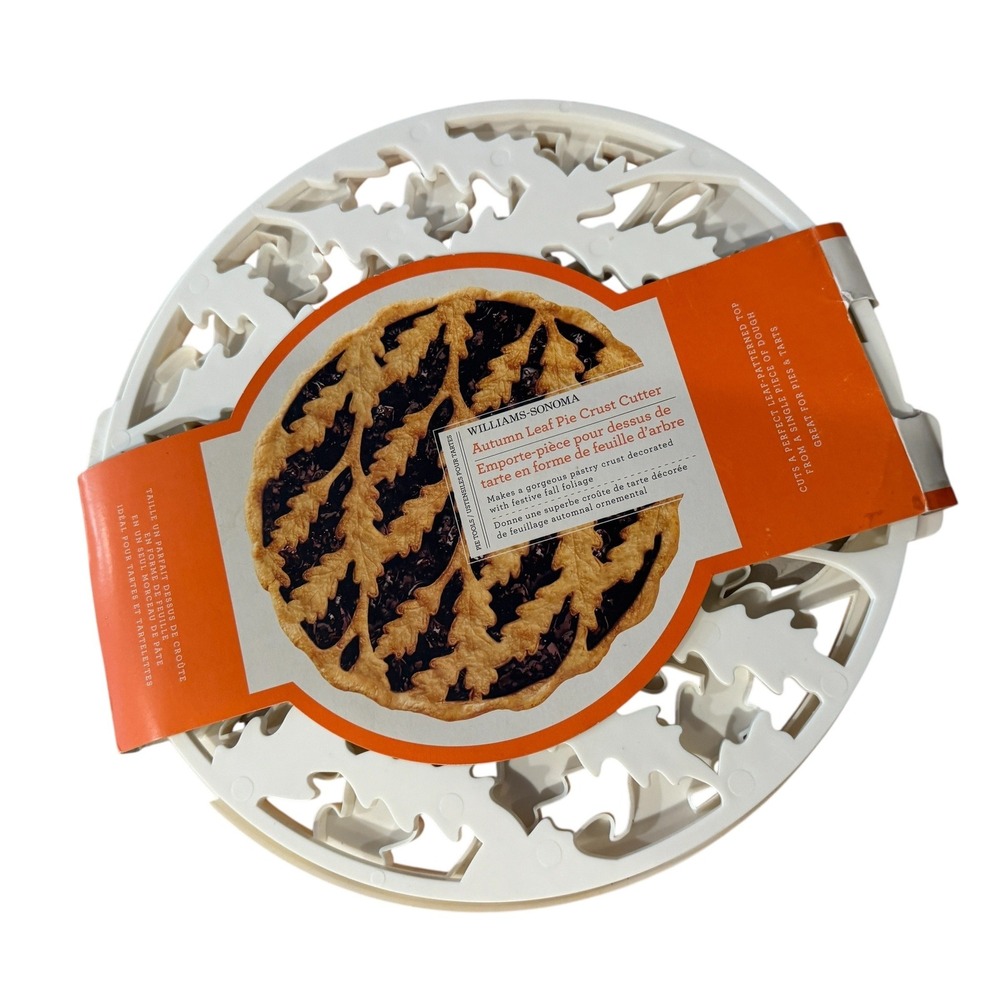 Williams Sonoma Autumn Leaf Pie Crust Cutter Fall Foliage Pastry Tool 8830957